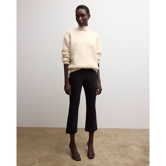 M.M. Lafleur The Kick Flare Foster Pant - Eco PowerStretch Size 10 Black Chic - Picture 2 of 12